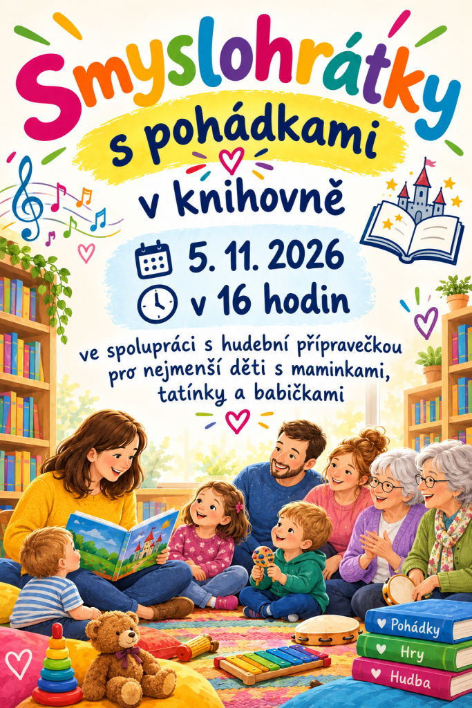 Smyslohrátky s&nbsp;pohádkami v&nbsp;knihovně