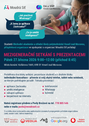 mezigenerační setkání s prezentacemi