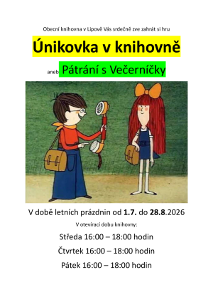 zábavná hra v knihovně