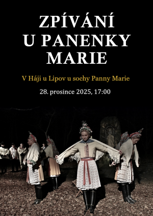 společné zpívání u sochy